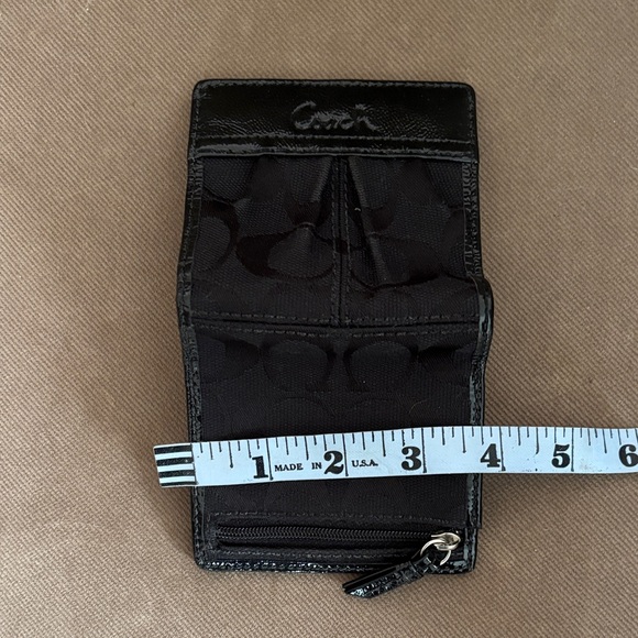 Coach Glossy Black Women’s Wallet - Picture 4 of 7
